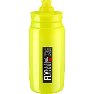 Caramañola ELITE FLY YELLOW FLUO black logo 550ml