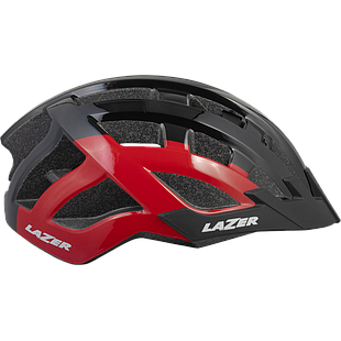 Casco LAZER Compact DLX black/red uni size +net+led