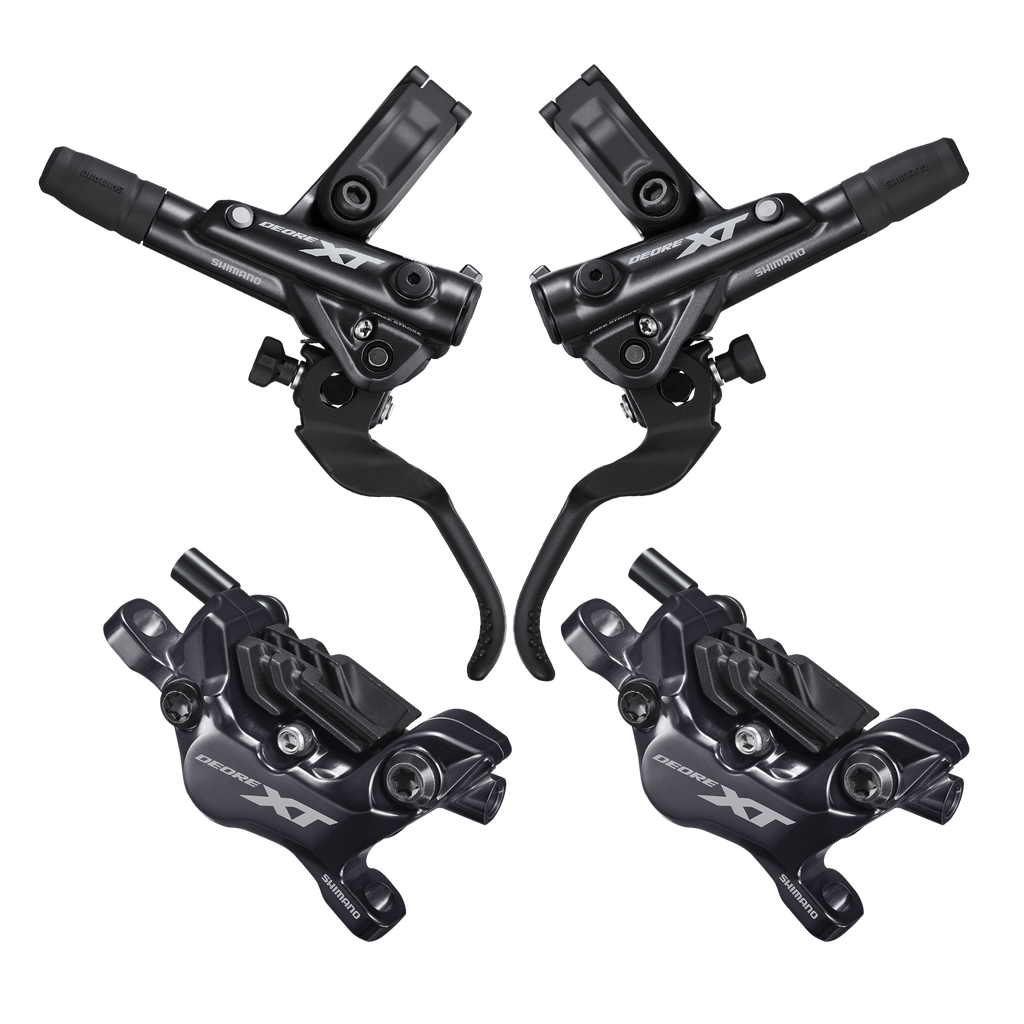 Freno SHIMANO XT hidr M8120 mord/cab/magt 4pist black set-par caja