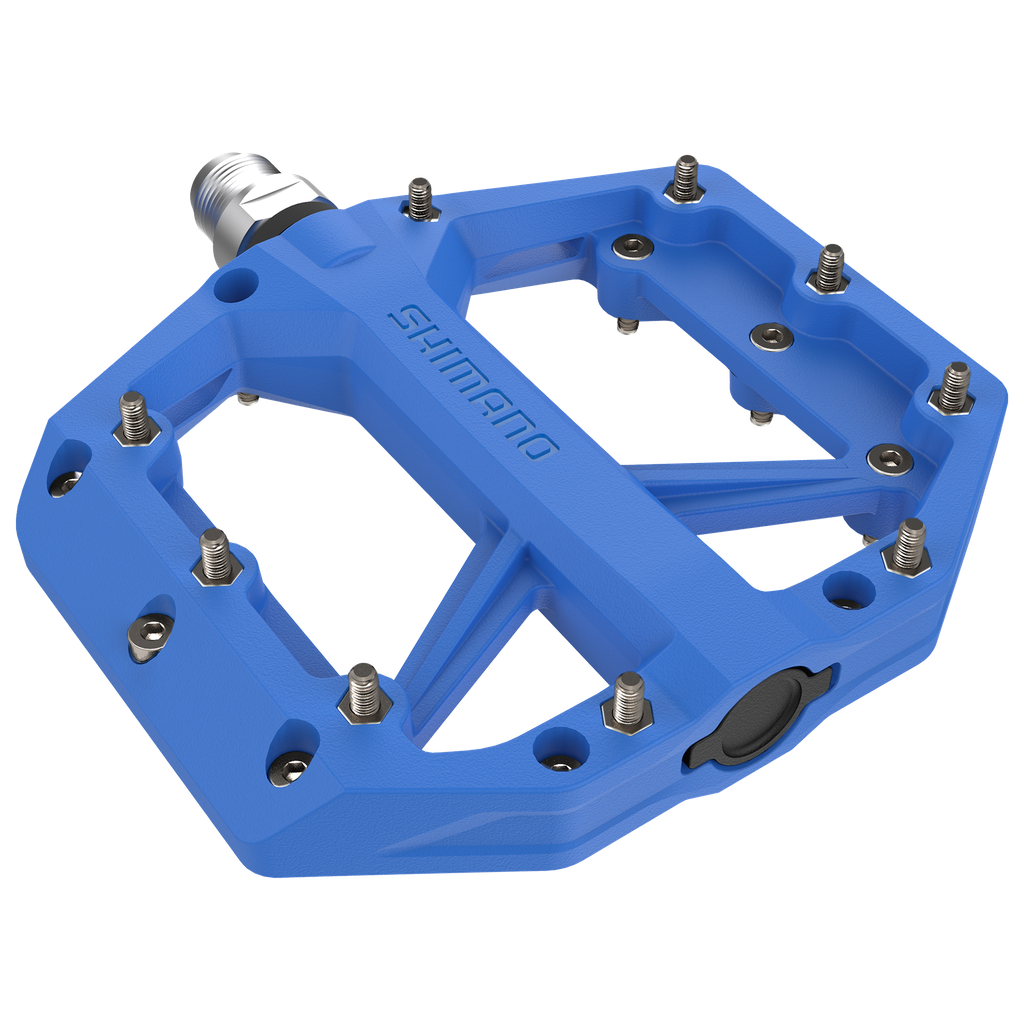 Pedal SHIMANO MTB PD-GR400 flat blue caja