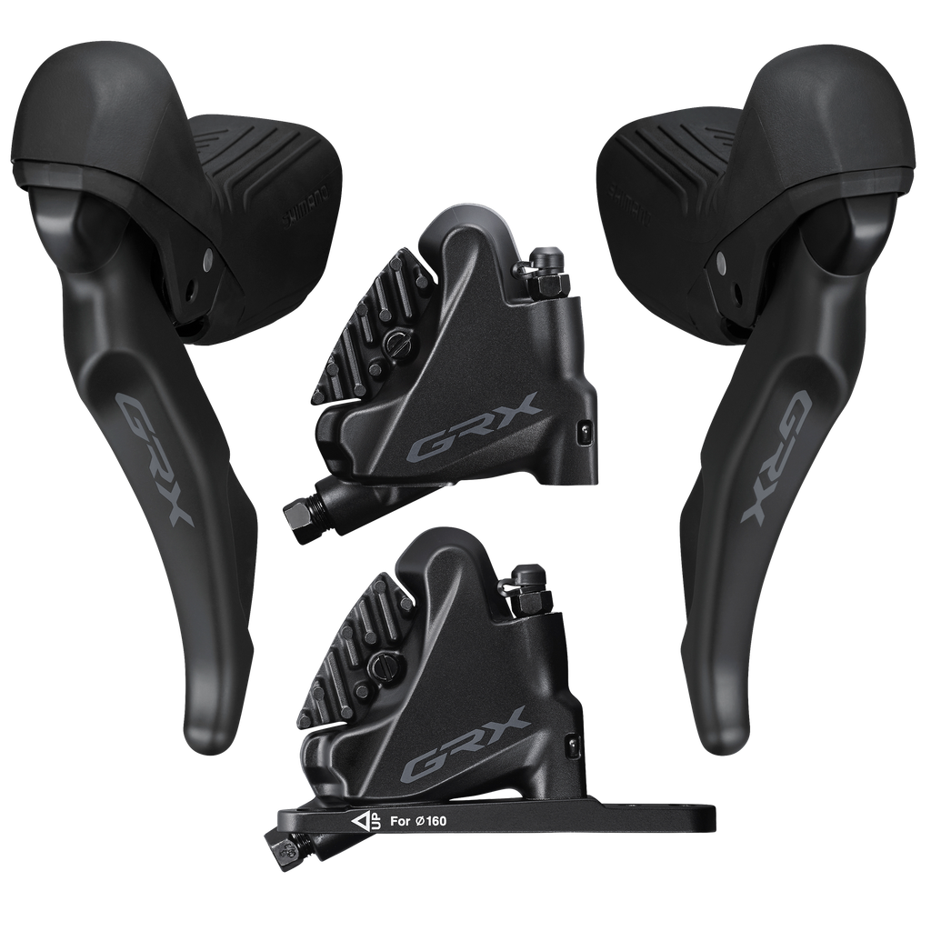 Juego freno SHIMANO GRX ST-RX610 + BR-RX400 1x12v par caja JP