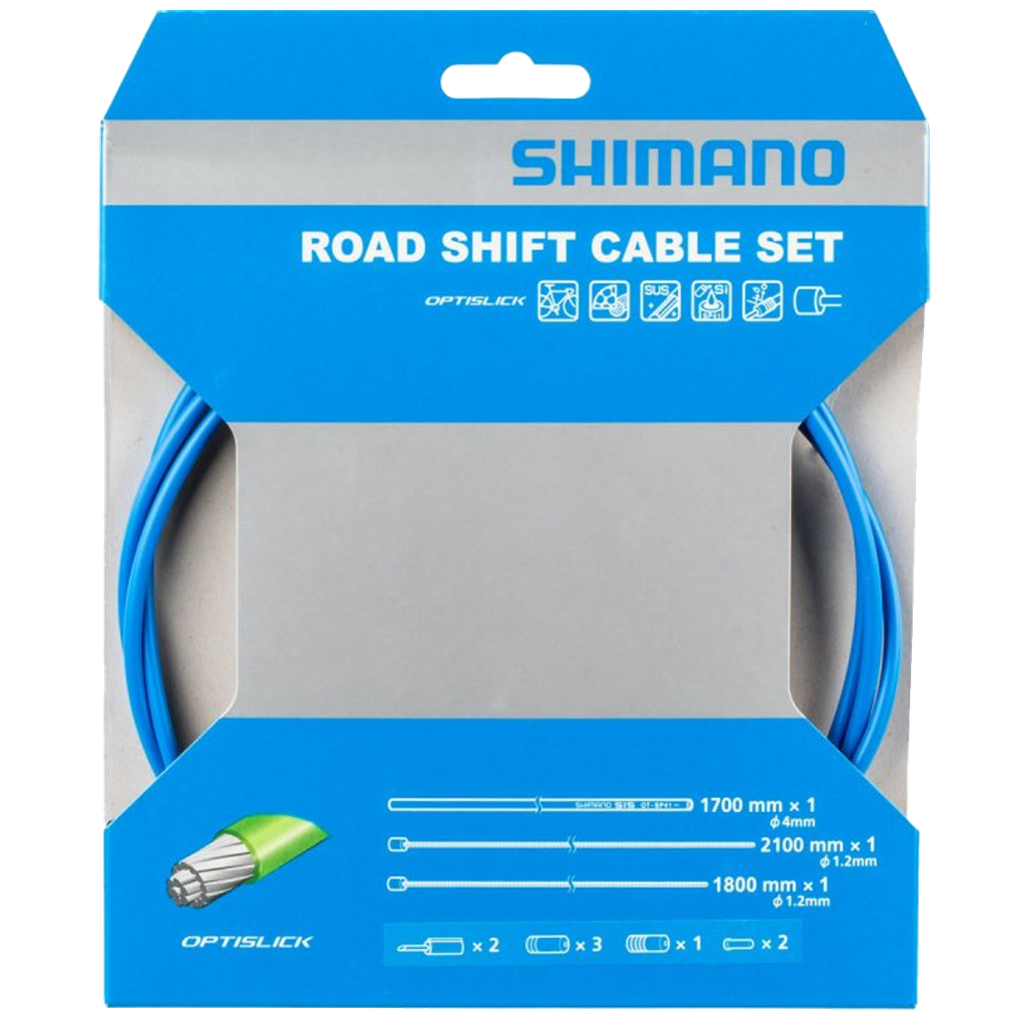 Cables y fundas SHIMANO cambios DURA ACE blue set