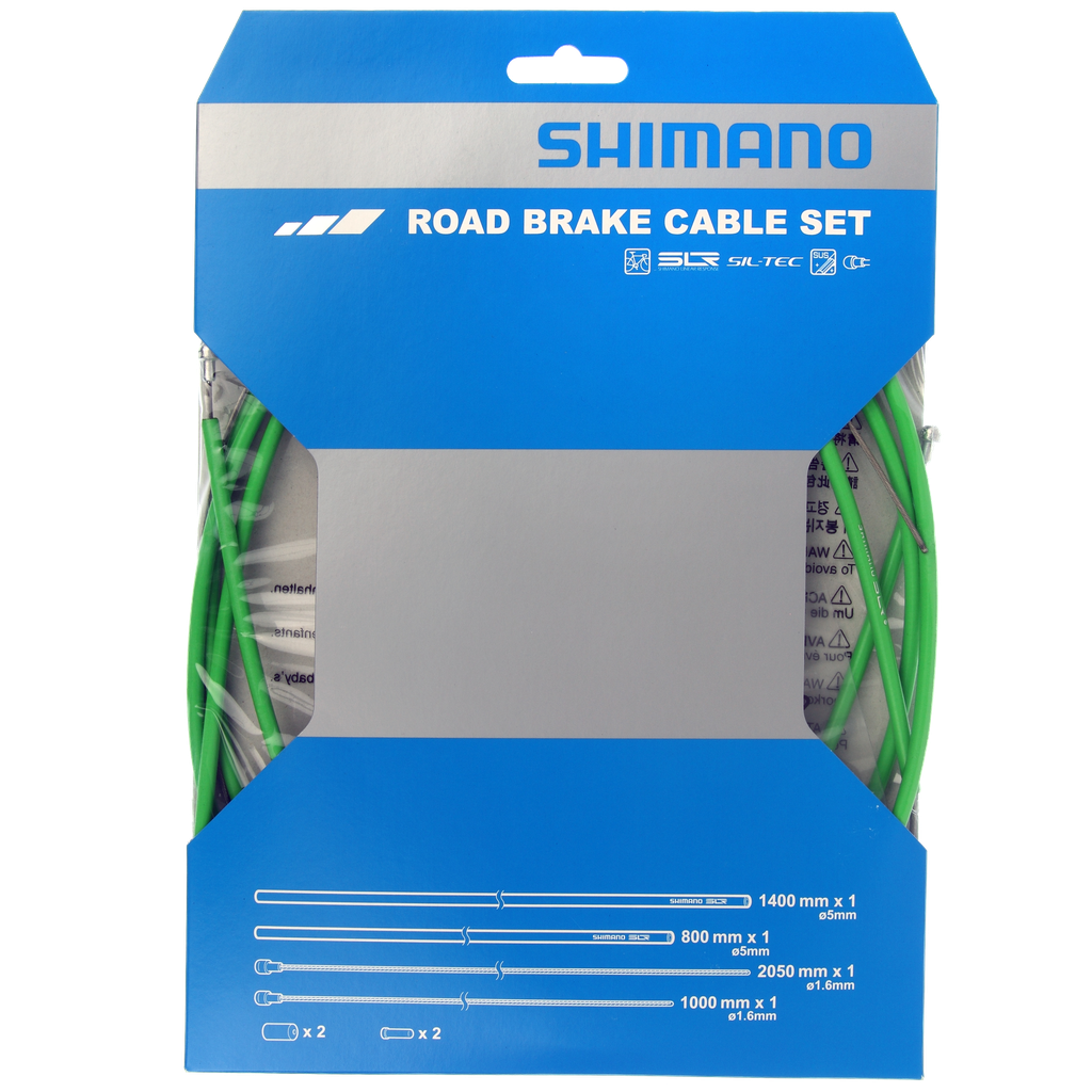Cables y fundas SHIMANO frenos DURA ACE green set