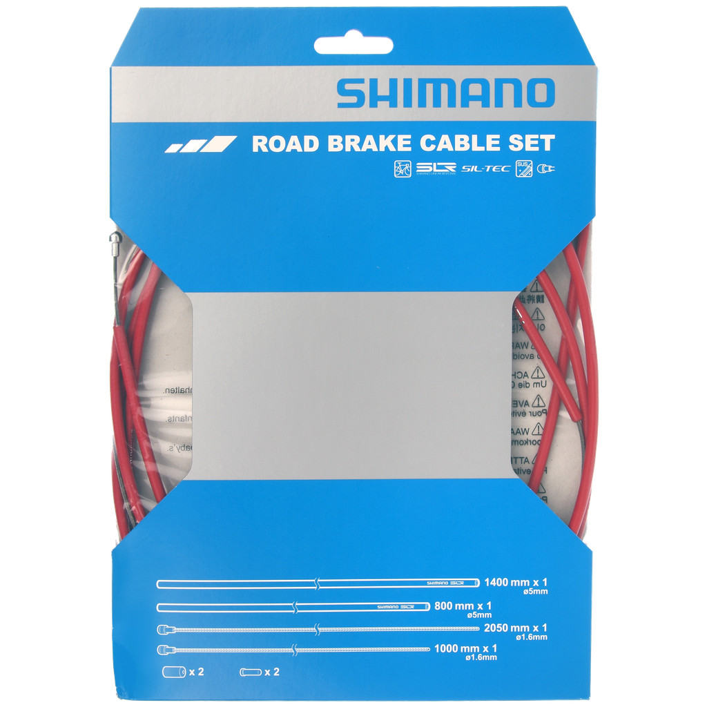 Cables y fundas SHIMANO frenos DURA ACE red set