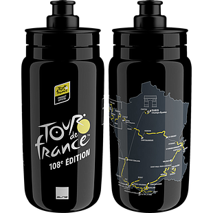 Caramañola ELITE FLY TOUR De FRANCE MAP BLACK 108 ED new 550ml