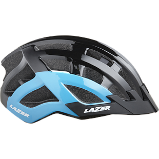 Casco LAZER Compact DLX black/blue uni size +net+led