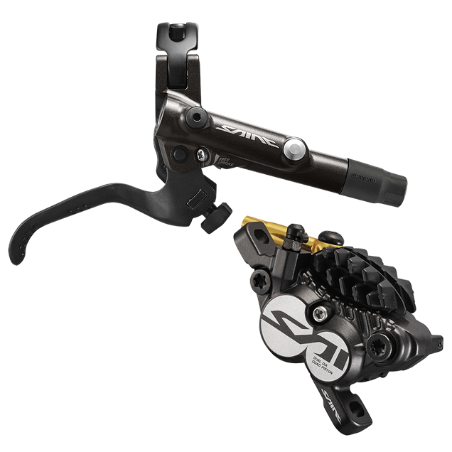 Freno disc SHIMANO SAINT hidr M820-B 4pist mord/cable/mag metal 1700 posterior black