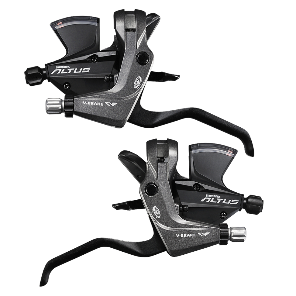 Manilar SHIMANO MTB ALTUS Integr ST-M370 3x9v s/fundas black set