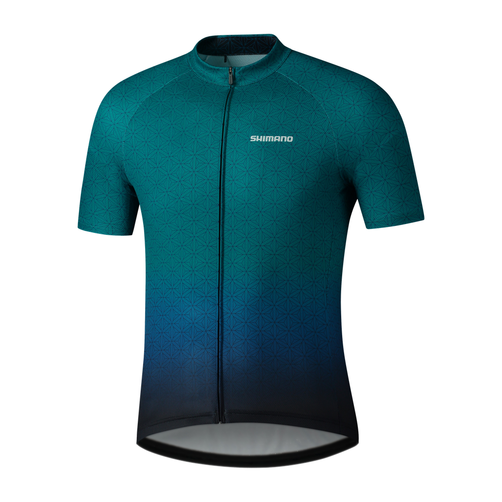 Jersey SHIMANO TEAM Hombre m/corta M Green/Navy