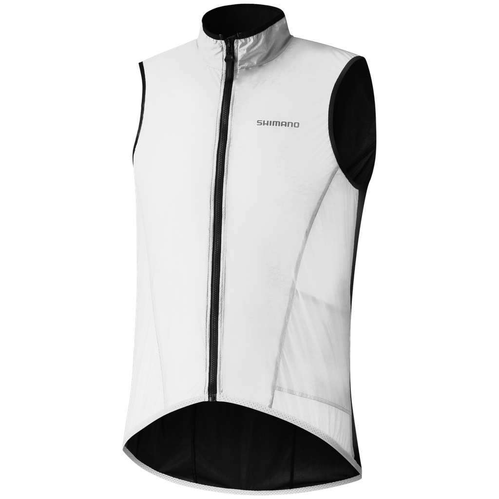 Chaleco SHIMANO BEAUFORT Hombre rompe viento - reflectivo S White