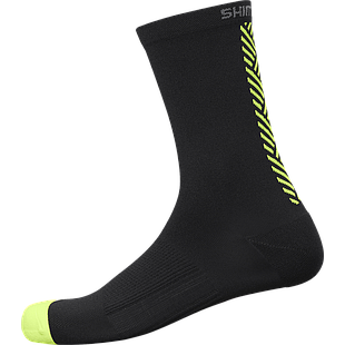 Medias SHIMANO ORIGINAL Tall Black/yellow S-M (Shoe Size 36-40)