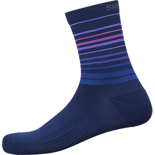 Medias SHIMANO ORIGINAL Tall Navy/purple S-M (Shoe Size 36-40)