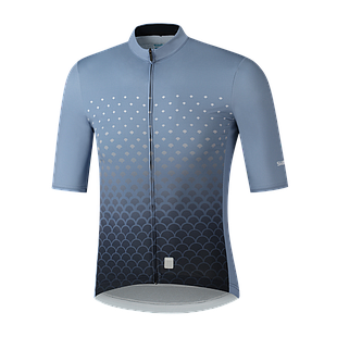 Jersey SHIMANO BREAKAWAY Hombre m/corta L Aqua Blue