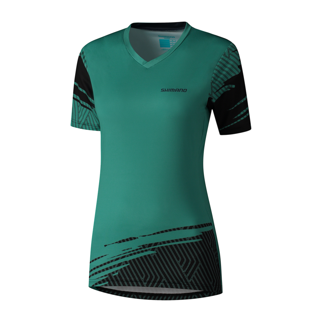 Jersey SHIMANO SAIKO Dama m/corta S Green