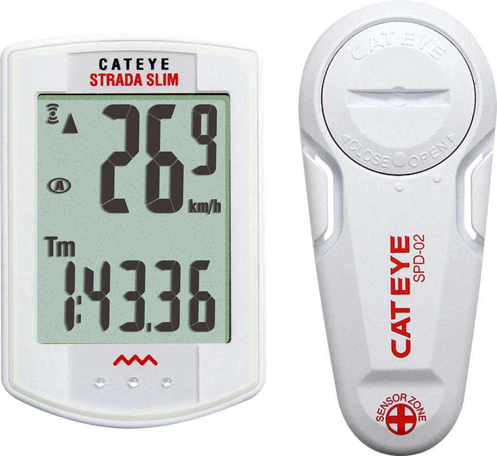 Velocimetro CATEYE strada SLIM CC-RD310W wireless 160-3803 white