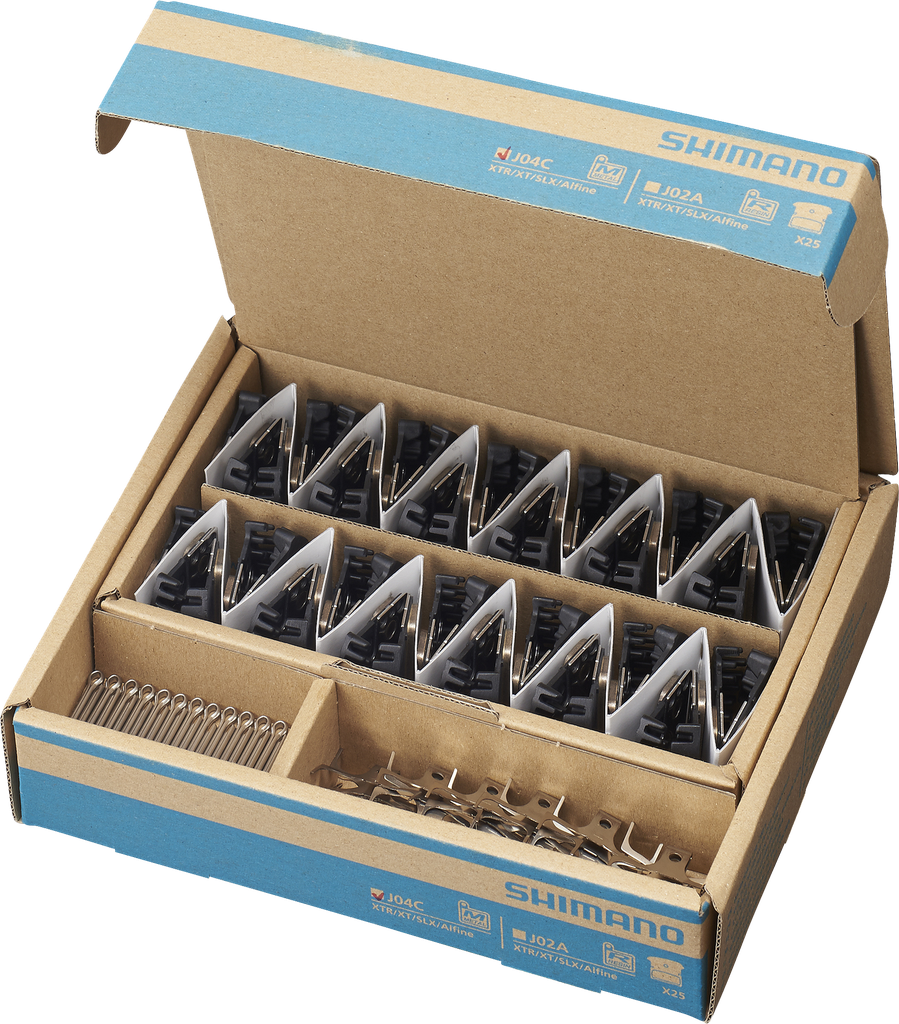 Zapatas Shimano metalica/ventilada J04C 25sets DEORE/SLX/XT/XTR  JP
