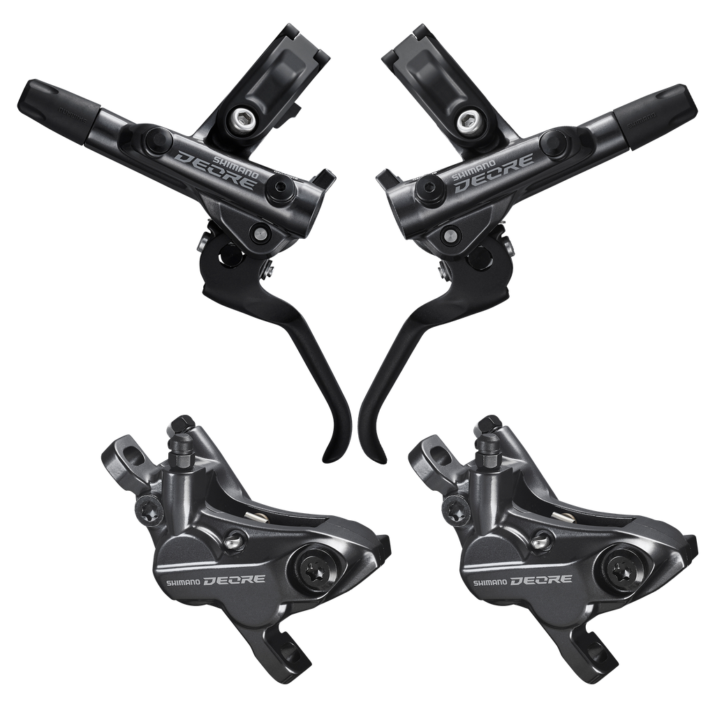 Freno SHIMANO DEORE hidr M6120 mord/cab/magt 100/170mm 4 pistones caja set