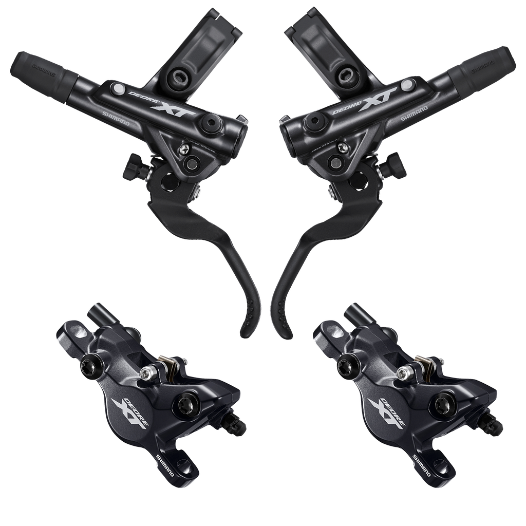 Freno disc SHIMANO XT hidr M8100 mord/cab/magt black set
