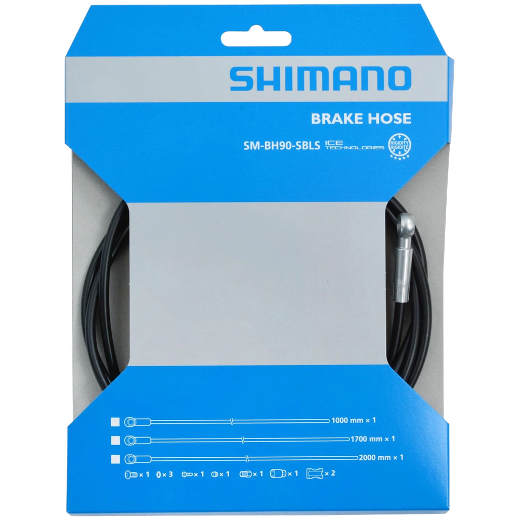 Funda SHIMANO MTB f/hidr SM-BH90-SBLS M7100-M8100 black 2000mm black caja JP