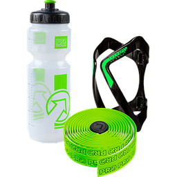 [AI-COM005] Combipack PRO road LTD caramañola/soporte caramaloña/cinta 3pcs green APRBC0041