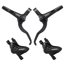 [AI-FRE015] Frenos Shimano MTB MT420 BL-MT401/BR-MT420 4pist 1000/1700 black set caja