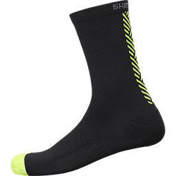 [AI-UNI213] Medias SHIMANO ORIGINAL Tall Black/yellow S-M (Shoe Size 36-40)