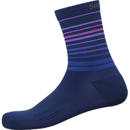 [AI-UNI226] Medias SHIMANO ORIGINAL Tall Navy/purple M-L (Shoe Size 41-44)