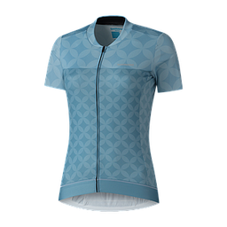 [AI-UNI568] Jersey SHIMANO SAGAMI Dama m/corta S Aqua Blue