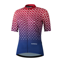 [AI-UNI581] Jersey SHIMANO SUMIRE Dama m/corta S Red/Navy