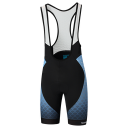 [AI-UNI614] Pantaloneta SHIMANO BREAKAWAY Hombre c/tirante M Aqua Blue