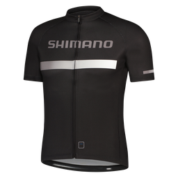 [AI-UNI712] Jersey SHIMANO LOGO Hombre m/corta S Black