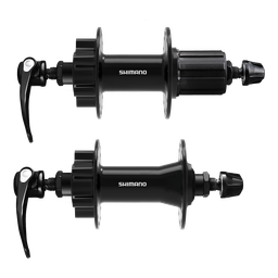 [AI-MAZ208] Manzana SHIMANO FH-QB400 32H 6 tornillos disc 8/9/10/11v bloq par black suelto SP