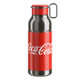 [AI-CAR147] Caramañola ELITE MIA COCA COLA acero inoxcidable red/silver 650ml 0200109